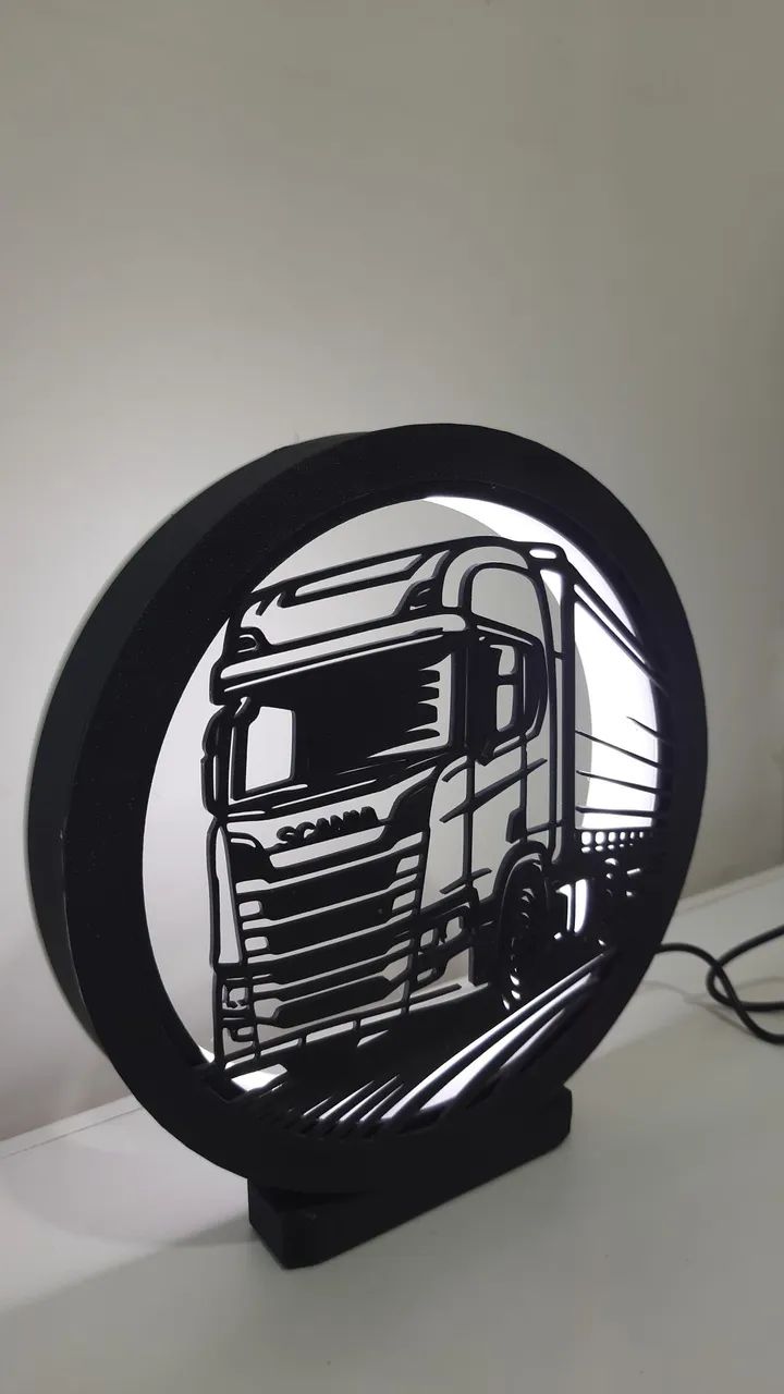 Luminária tema Carreta Scania - Foto 2