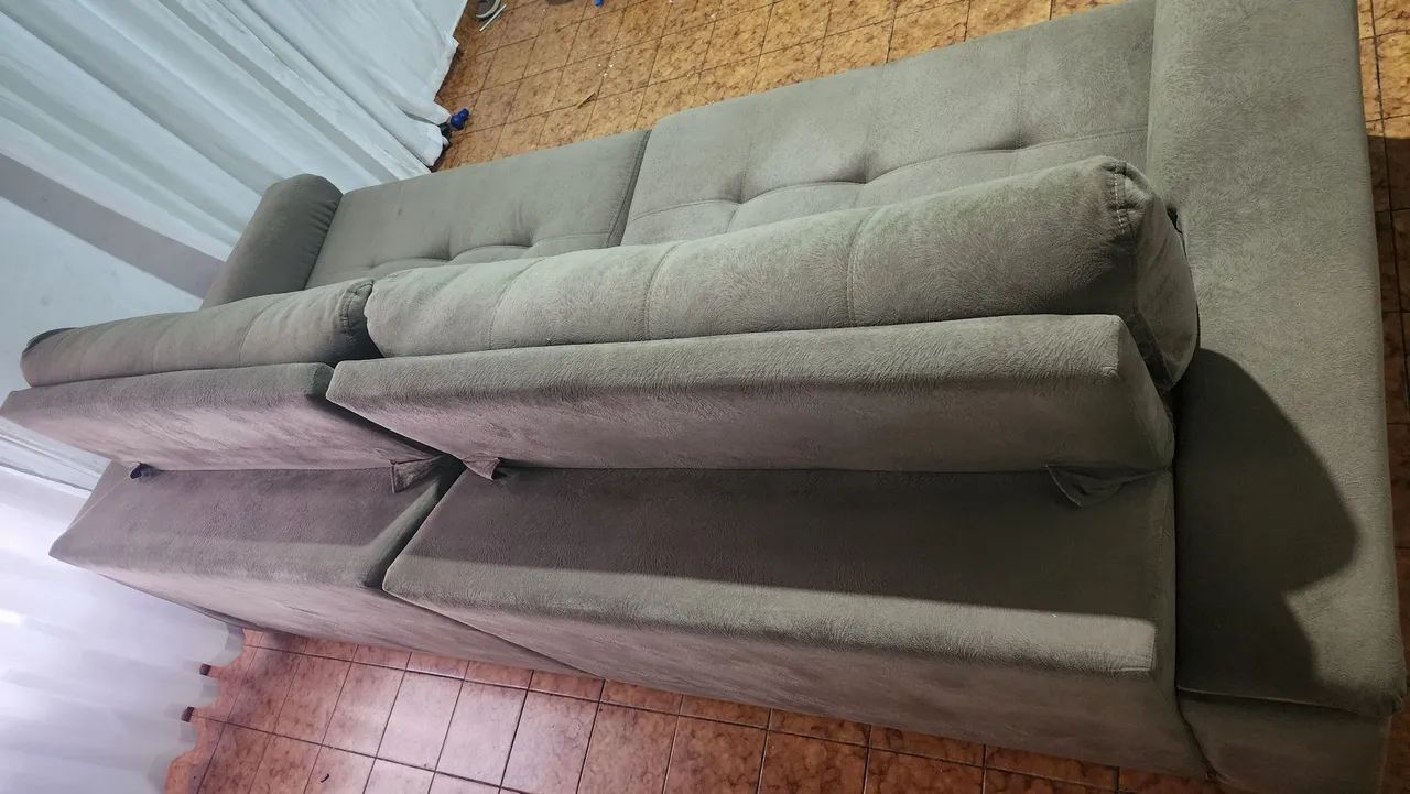 Sofa 2,70 m retratil e reclinavel - Foto 2