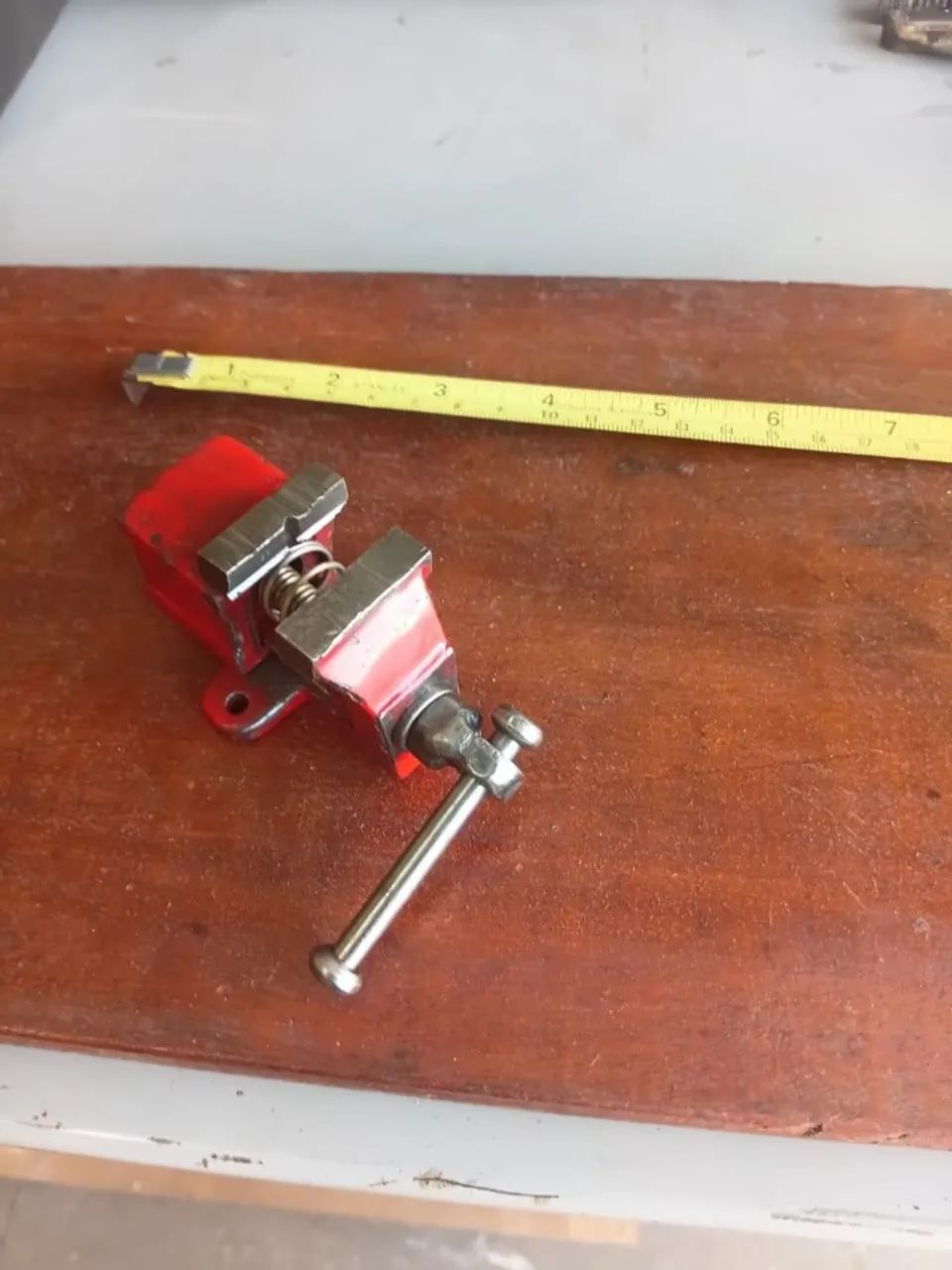 Mini Morsa de Bancada 27 mm Restaurada e Funcionando - Foto 2