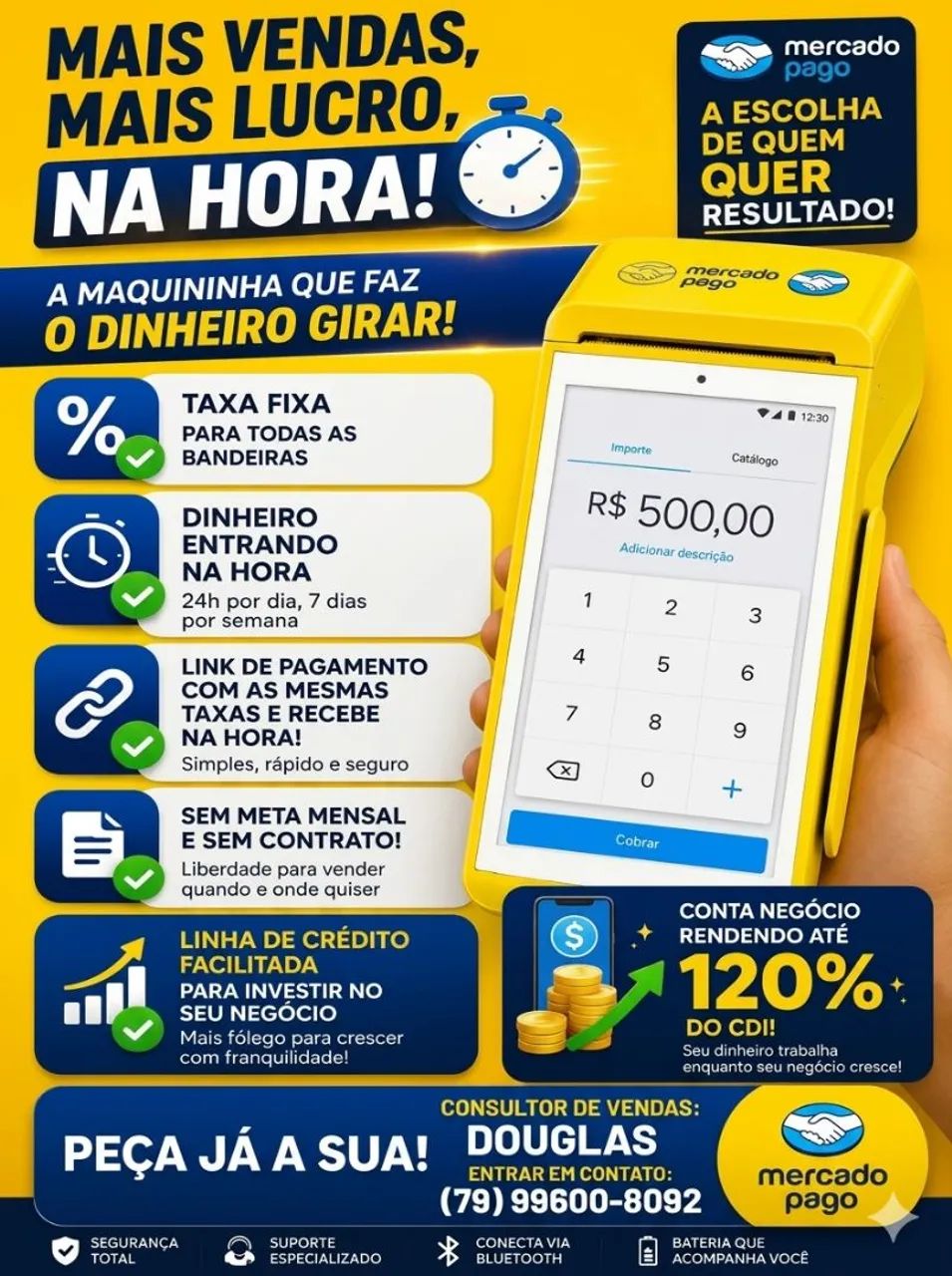 Maquininha do mercado pago 