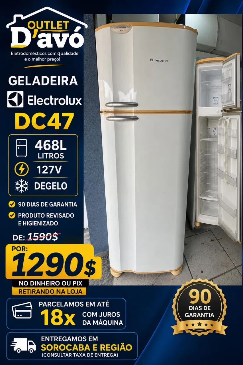 Geladeira Electrolux 468 litros 127v Dúplex  - Foto 3