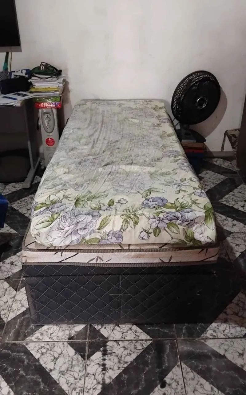 Cama box baú solteiro 
