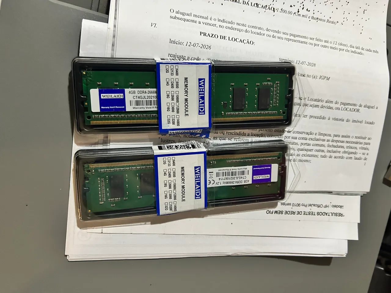 Memória DDR4 2 pentes de 4GB - Foto 4