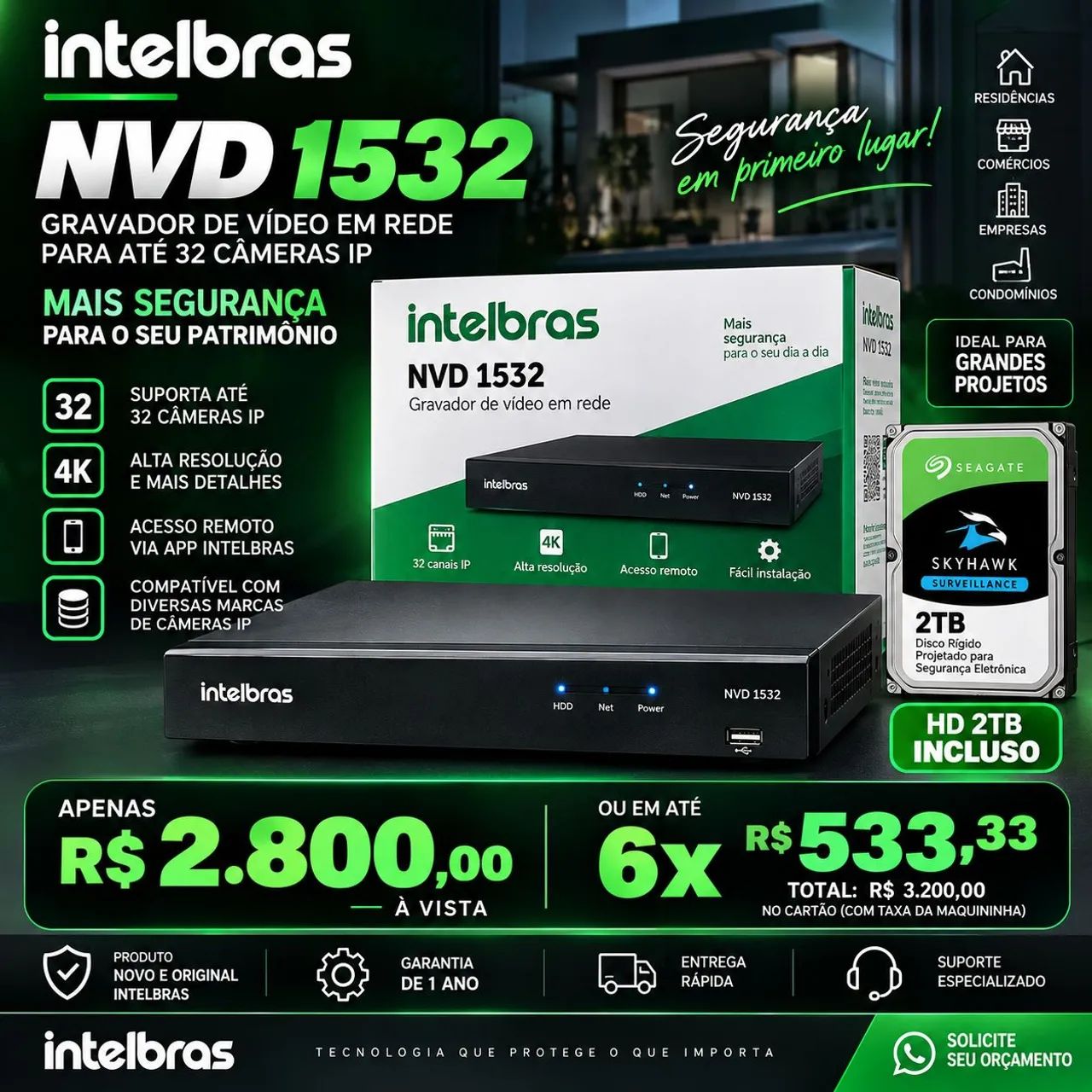 DVR 1532 nvd 2tb