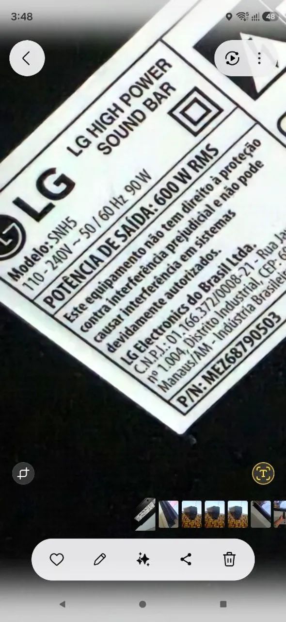 Soundbar LG