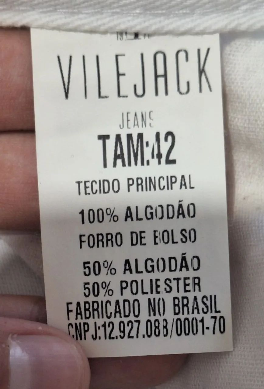 Jeans Vilejack 100% algodão (n°42) - Foto 4