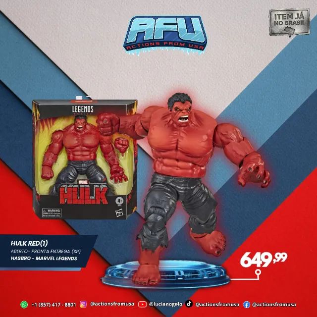 Hulk Red Marvel Legends Hasbro  