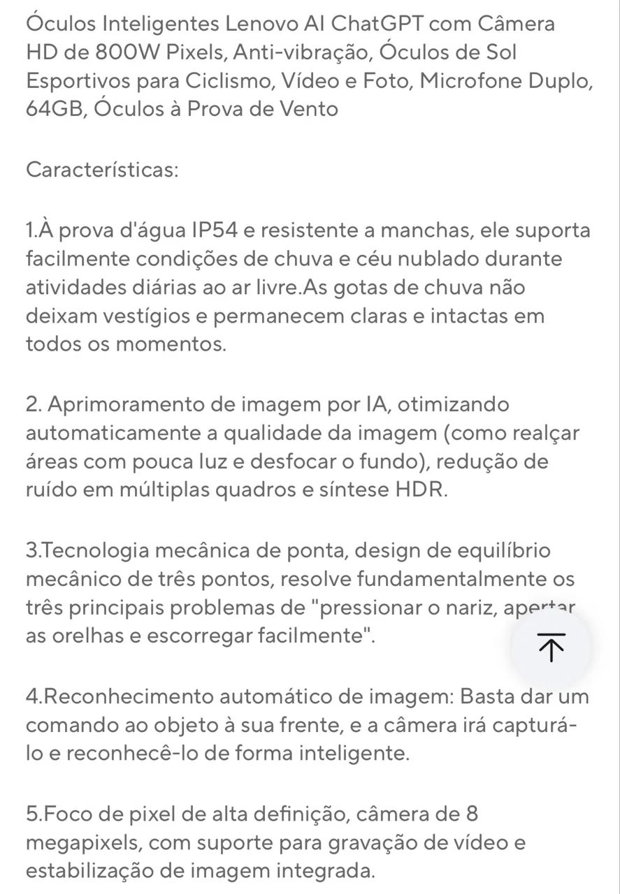 Óculos Inteligente LENOVO - Foto 3