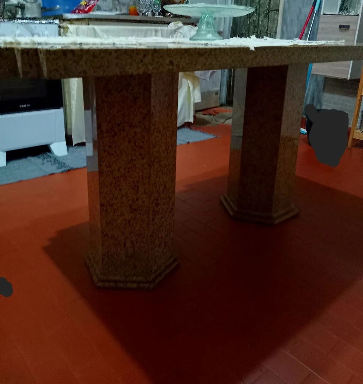 MESA TODA DE MARMORE 4 LUGARES.. 1.75× 75 - Foto 3