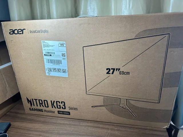 Monitor Acer Nitro 27 IPS Lacrado ! Full HD 120Hz N. Fiscal, Garantia Acer Gamer