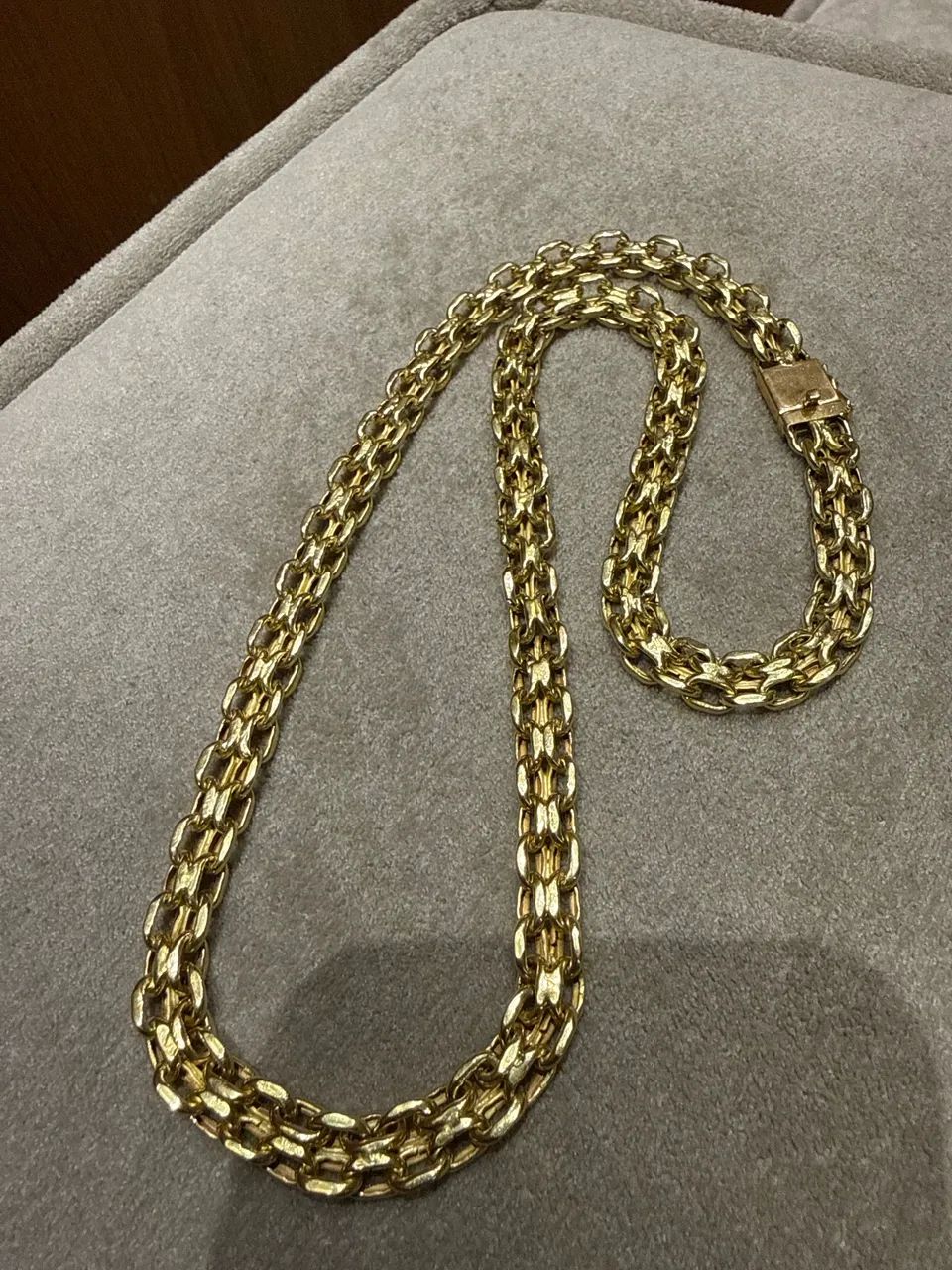 Cordão e bracelete de ouro 18k top grosso  - Foto 3