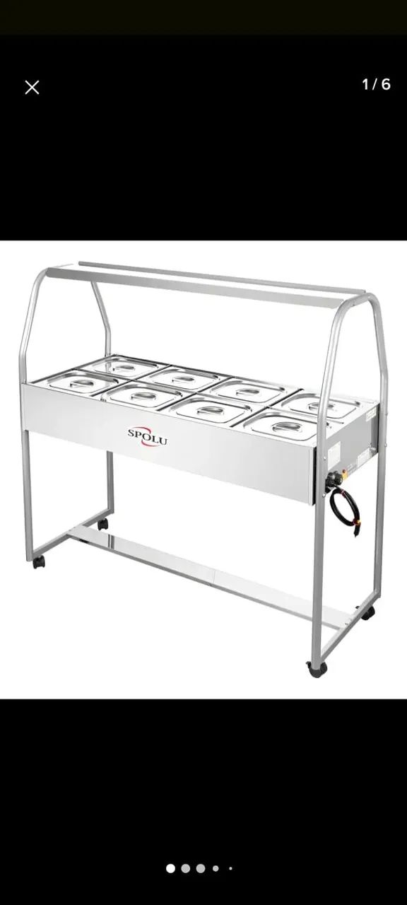 buffet self service termico 8 cubas elétrico - Foto 2