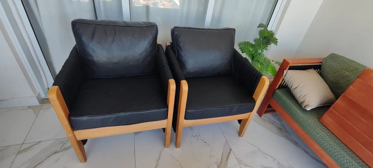 Vendo conjunto de poltronas em corda náutica  - Foto 2