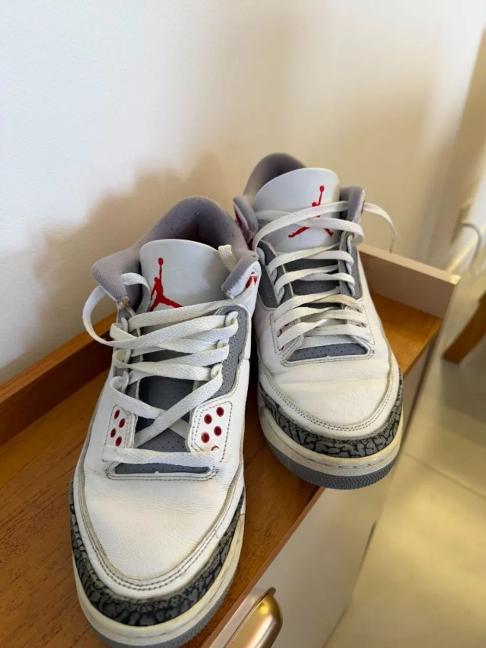 Air Jordan 3 "Fire Red" TAM 42 USADO - Foto 4