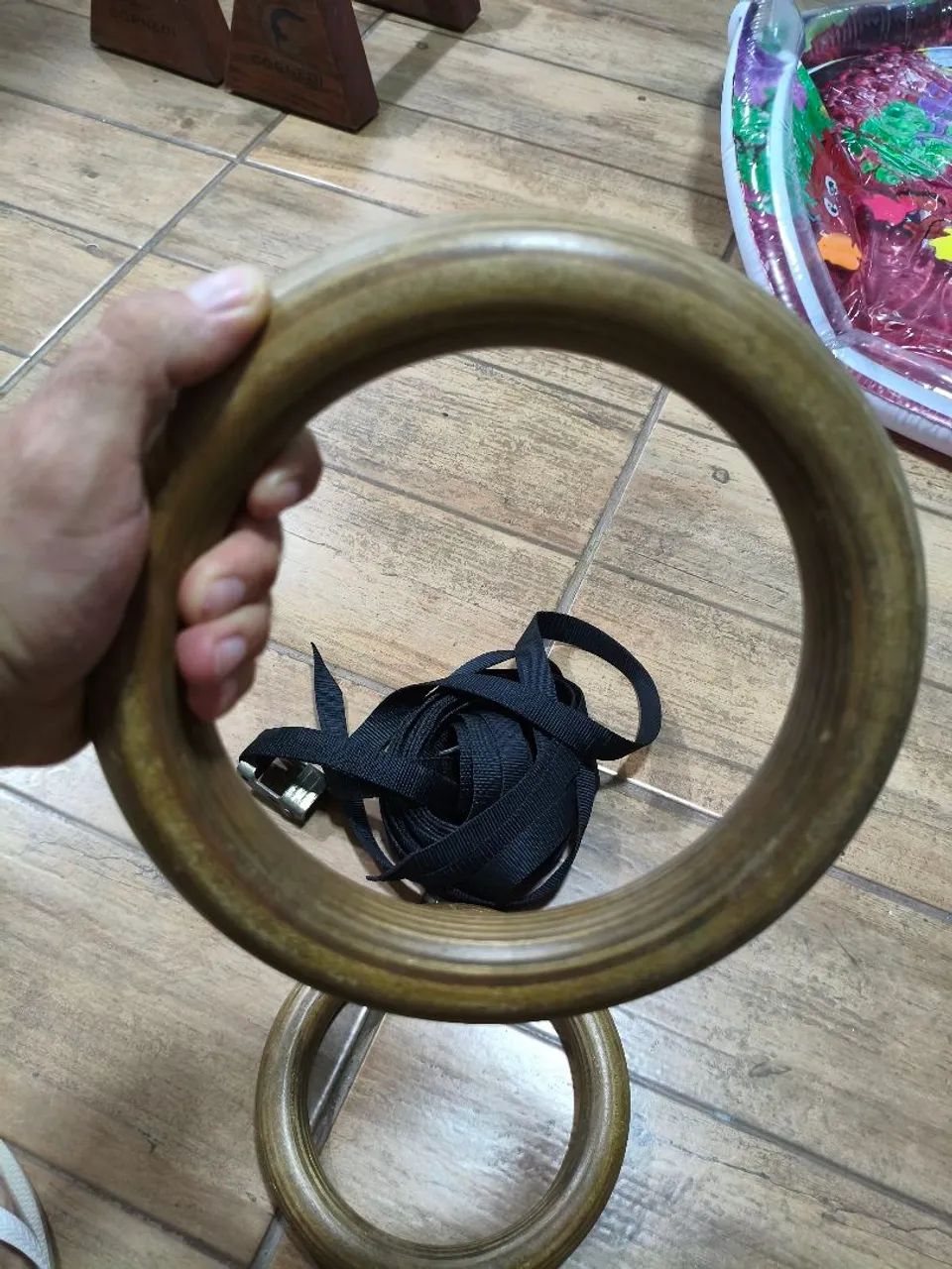 Kit argolas e paralete treino
