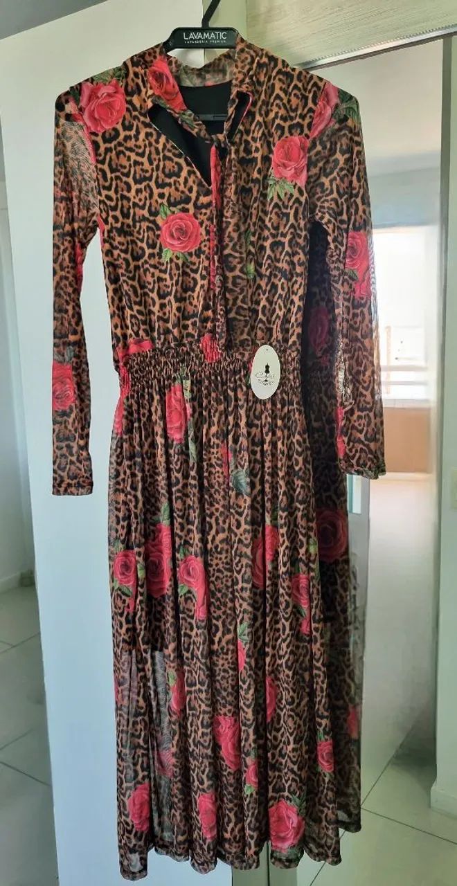 Vestido longo, novo - tam único 