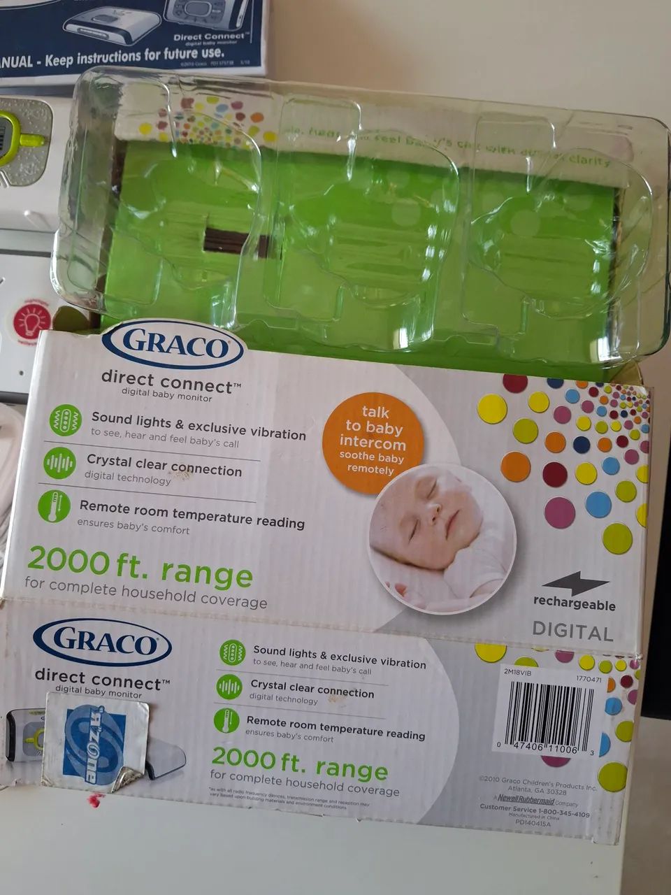 Babá Eletrônica Graco Direct Connect 2M18 - NOVA SEM USO - Caixa Original (110v) - Foto 2