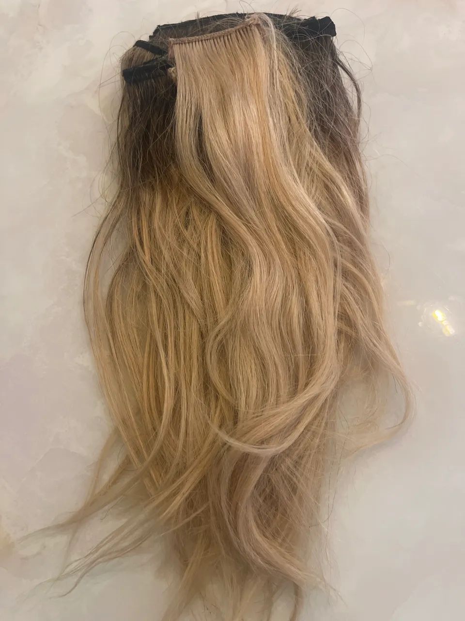 Cabelo megahair loiro 28 cm - Foto 4
