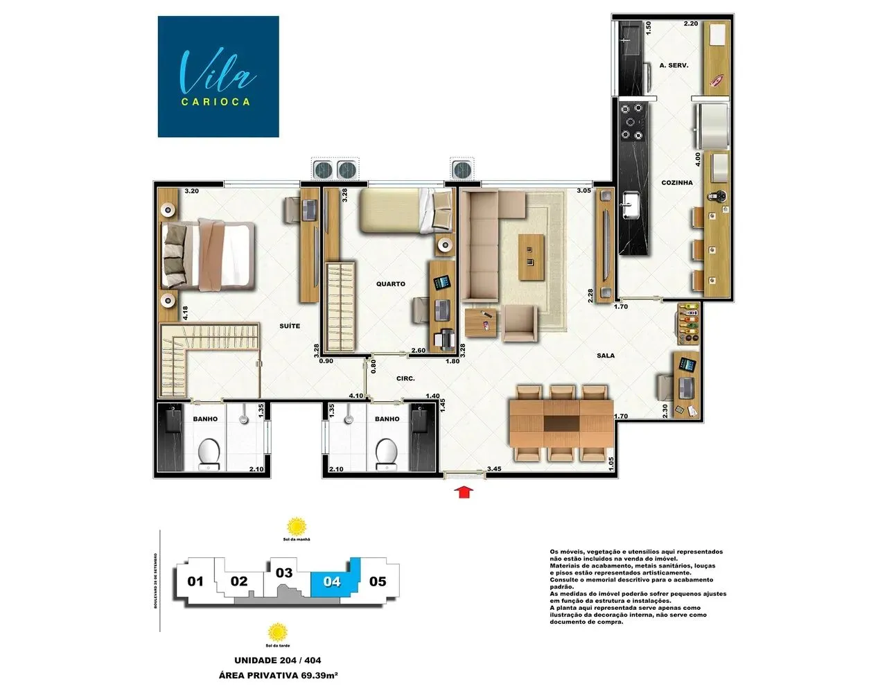 PLANTA 69m²