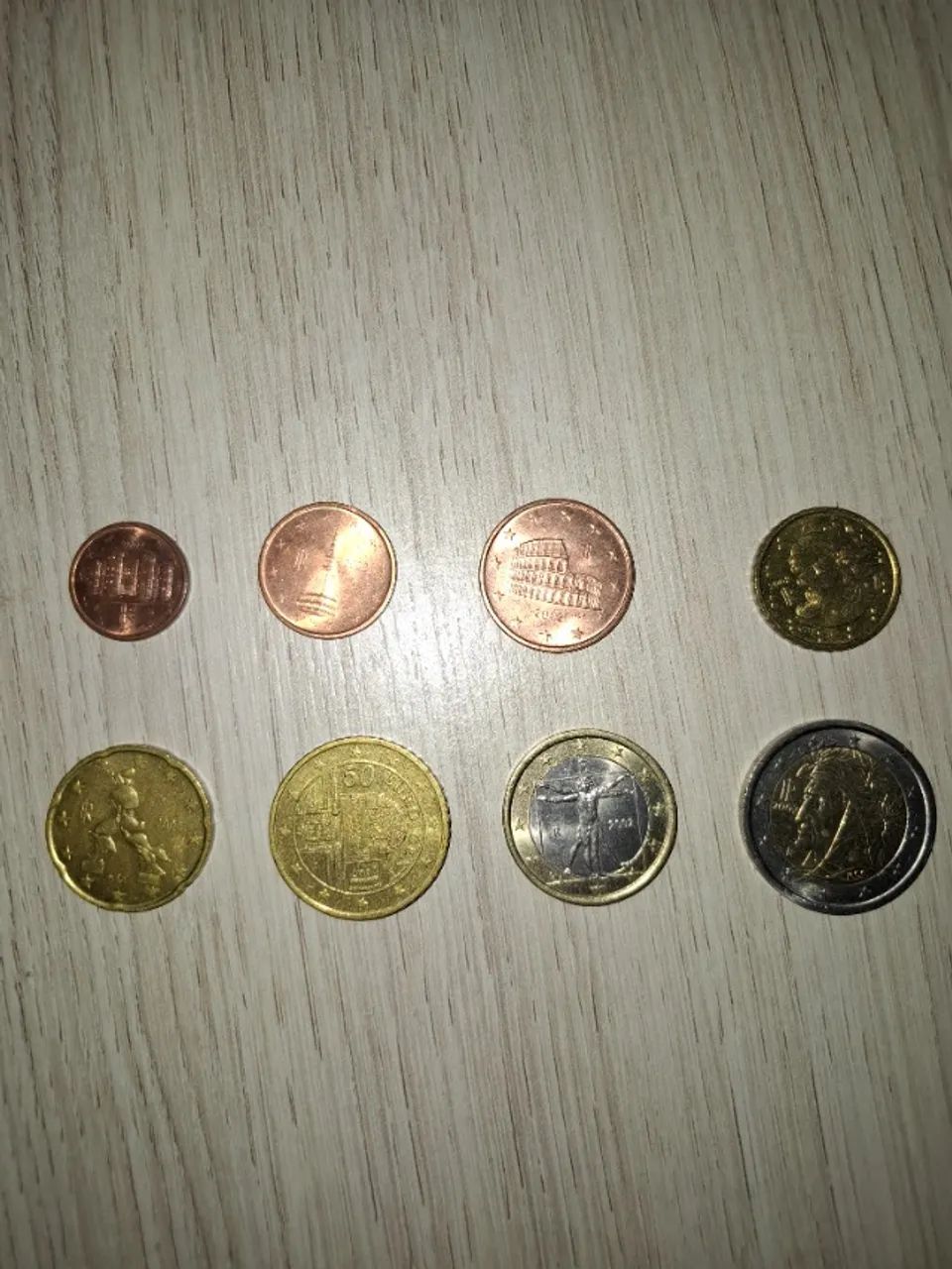 MOEDAS ITALIANA DE EURO DO 1º DIA DE CIRCULAÇÃO 01/01/2002 - Foto 3