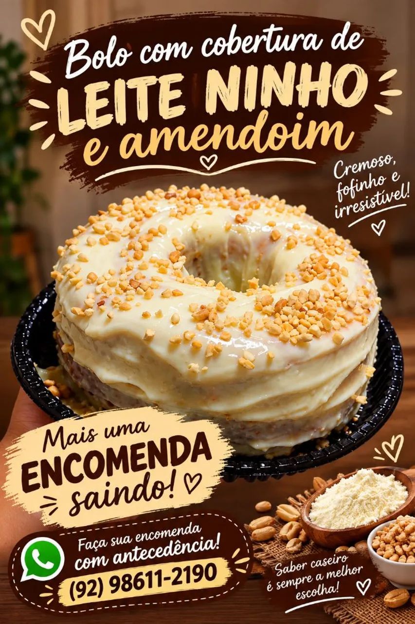 Bolos com cobertura de chocolate e vulcão 