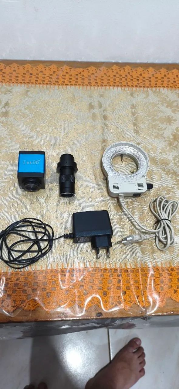Microscópio Eakins + Lente e Iluminação LED