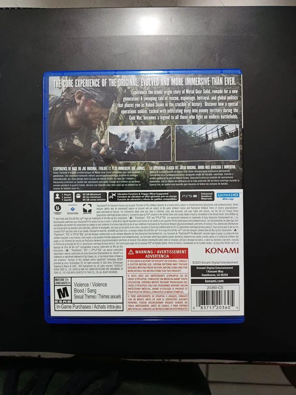 metal gear solid snake eater ps5 (troco)  - Foto 2