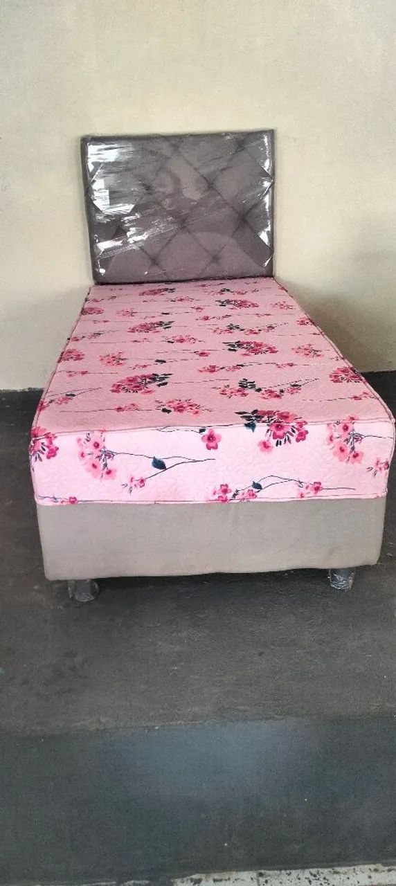 Cama box e cabeceira solteiro disponível pronta entrega  - Foto 3