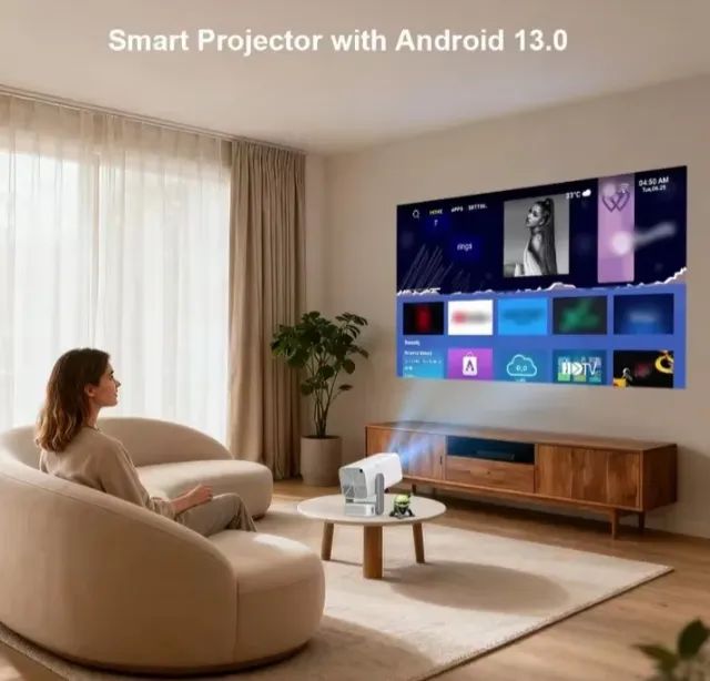 Projetor ThundeaL TD80 Pro Android 13 Full HD 1080p Wi-Fi 6 Bluetooth - Novo na Caixa - Foto 3