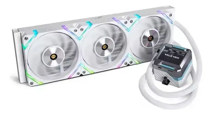 Water Cooler Valkyrie SYN E360, ARGB, 360mm, Branco, E360-VALKYRIE-WH