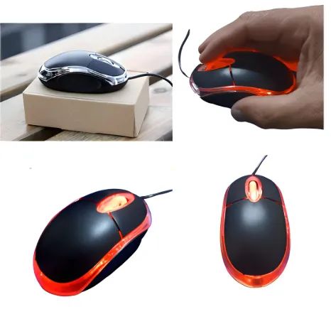 Mouse Com Fio Usb Mini Notebook Computador Ergonômico Preto - Foto 2