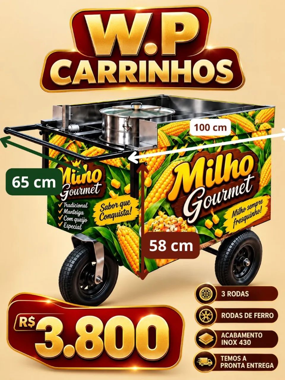 Carrinhos de milho - Foto 2