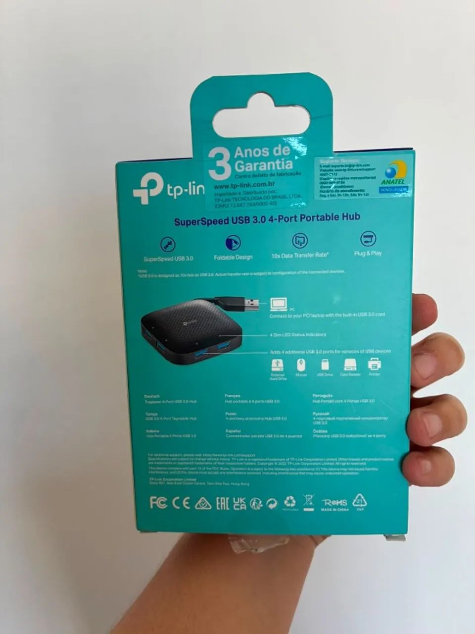 Hub Tp Link 4 portas preto - Foto 3