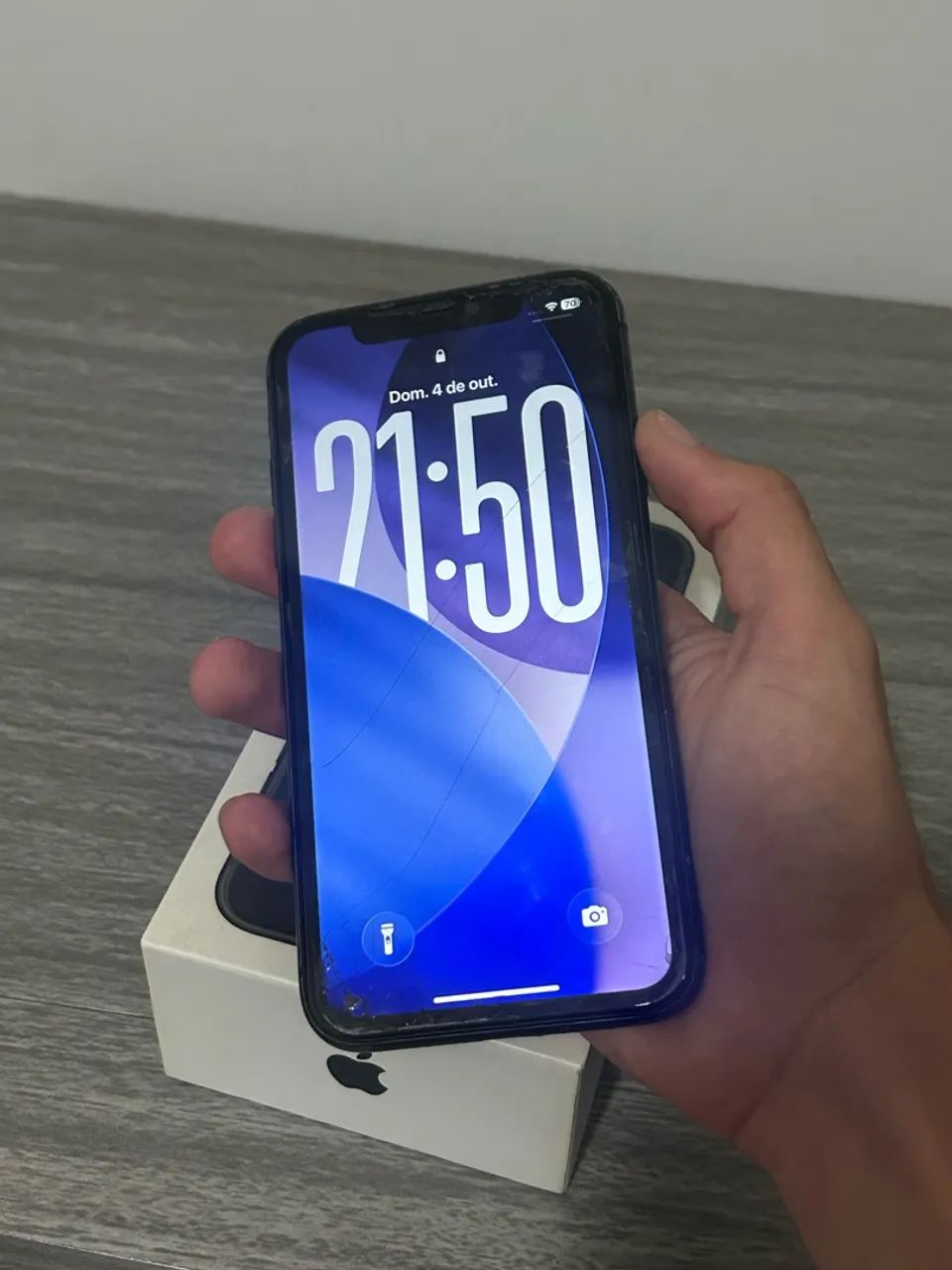 iphone 11 64gb Preto - Bateria 74% - Sem Face ID - Foto 4