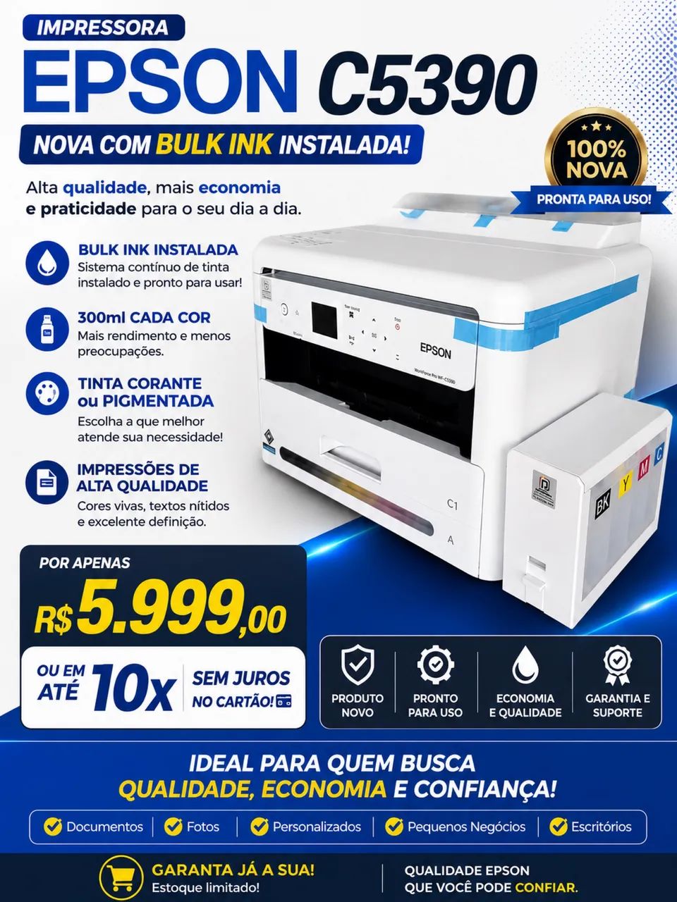 EPSON WF C5390 - Foto 2
