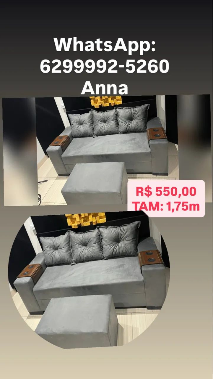 Sofá três lugares..!!!