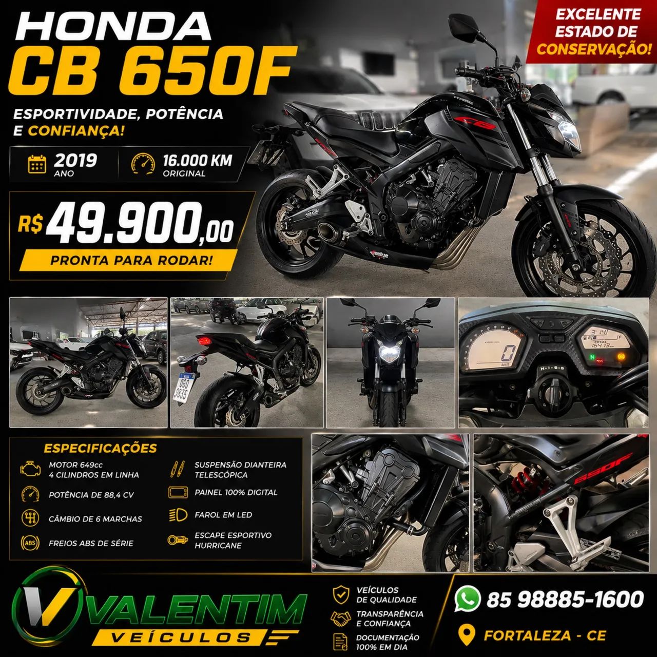 Honda CB650F - Foto 3