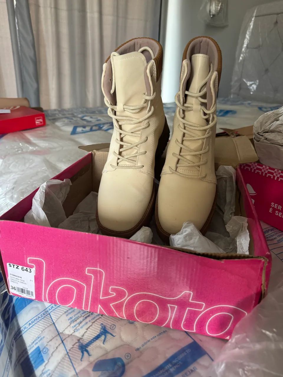Bota Mississipi Off-White - Foto 4