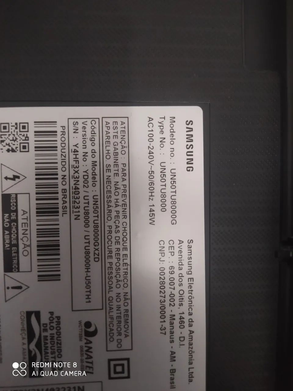 TV SAMSUNG 50 POLEGADAS COM DEFEITO, SO TEM ÁUDIO. - Foto 5