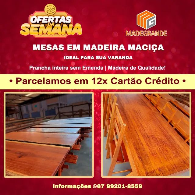 Jogo Mesa Madeira de Qualidade
