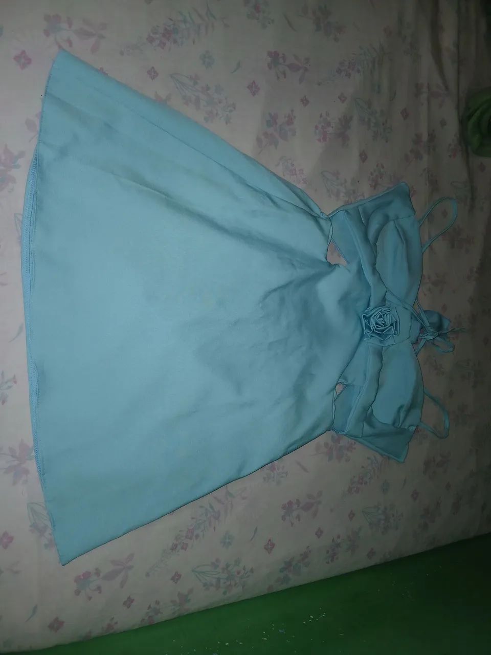 Vestido azul bebê 60 reais - Foto 2