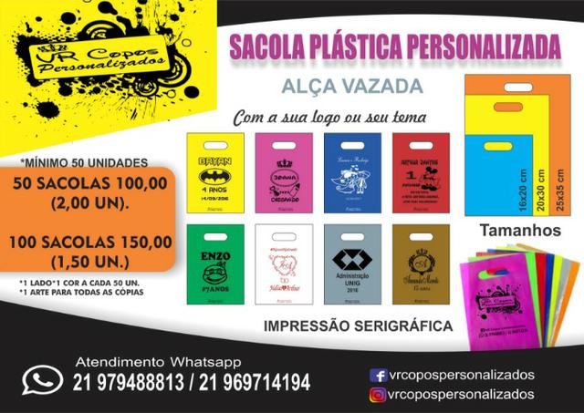 Sacolas de plástico personalizadas