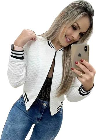 Casaco Feminino Blusa De Frio Jaqueta Outono Inverno Bomber