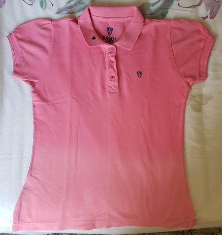 Camisa infantil rosa Kitsch Kids tamanho 6 - Foto 3
