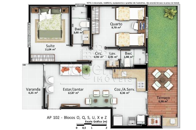 Apartamento à venda com 2 dormitórios em Vargem pequena, Florianópolis cod:76622 - Foto 12