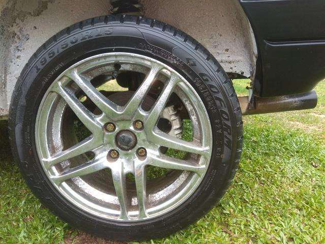 Gol 87 motor AP injetado flex direção hidráulica troco por moto - Foto 6