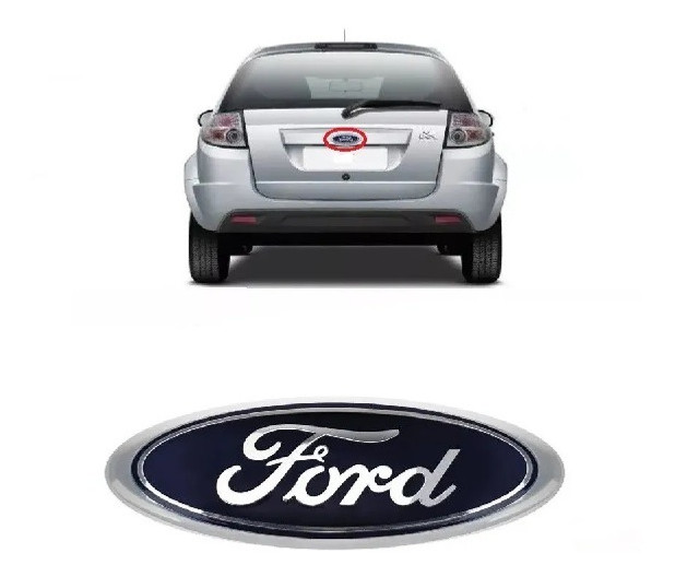 Emblema Porta Mala Ford Ka 2008 a 2014 New Fiesta 2014 a2019