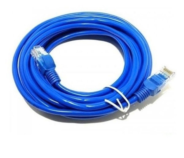 Cabo De Rede Blindado 3 M Internet Azul 3 Metros Mayber