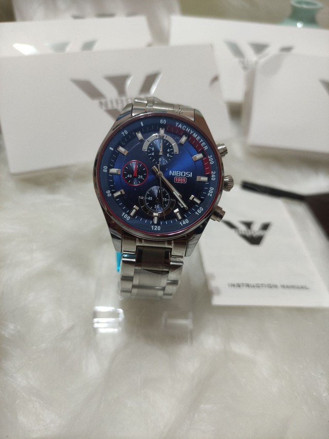 Reposição novidade Promoção relógio nibosi luxo pronta entrega, a prova de água top - Foto 5