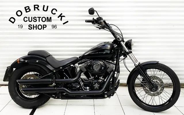 Customized Harley-Davidson Softail Blackline motorcycles by Thunderbike